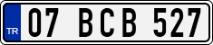 License plate of Turkey, Regular plates