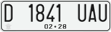 License plate of Indonesia, Regular plates