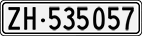 License plate of Switzerland, Cars