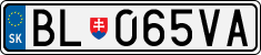 License plate of Slovakia, Cars