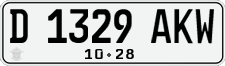 License plate of Indonesia, Regular plates