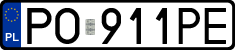License plates of Poland, Regular car plates