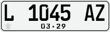 License plate of Indonesia, Regular plates