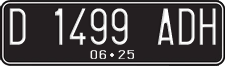 License plate of Indonesia, Regular plates