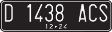 License plate of Indonesia, Regular plates