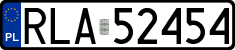 License plates of Poland, Regular car plates