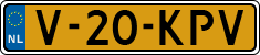 License plate of the Netherlands, Light Commercial Vehicles (1994 system)