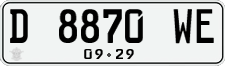 License plate of Indonesia, Regular plates