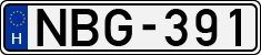license plates of Hungary, Cars (1990)