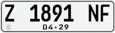 License plate of Indonesia, Regular plates