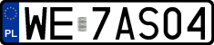 License plates of Poland, Regular car plates