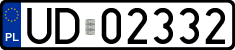 License plates of Poland, Military