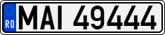 License plate of Romania, Ministry of Interior