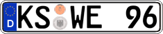 German license plate, Regular plates