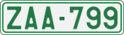 License plate of Belgium, 1951 year system