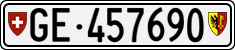 License plate of Switzerland, Cars