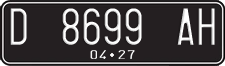 License plate of Indonesia, Regular plates