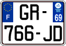 French license plate, SIV (ordinary)