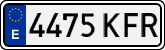 License plates of Spain, Ordinary (2000)