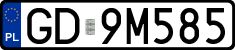 License plates of Poland, Regular car plates