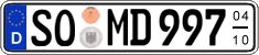 German license plate, Seasonal plates