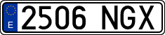 License plates of Spain, Ordinary (2000)