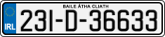 License plate of Ireland, Regular plates