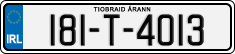 License plate of Ireland, Regular plates
