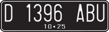 License plate of Indonesia, Regular plates