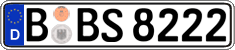 German license plate, Regular plates