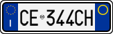 License plate of Italy, Cars (1994 year series)