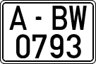 License plates of Spain, 1971 year series