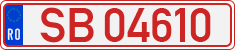 License plate of Romania, Provisional