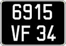 French license plate, FNI