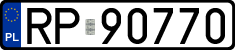 License plates of Poland, Regular car plates