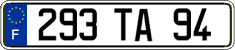 French license plate, FNI
