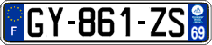 French license plate, SIV (ordinary)