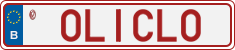 License plate of Belgium, Vanity Plates (2014)