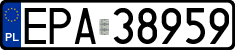 License plates of Poland, Regular car plates