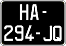 French license plate, SIV (oldtimers)