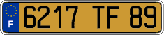 French license plate, FNI