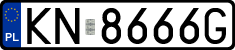 License plates of Poland, Regular car plates