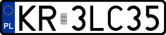 License plates of Poland, Regular car plates