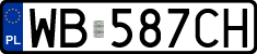 License plates of Poland, Regular car plates
