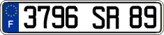 French license plate, FNI