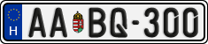 license plates of Hungary, Regular plates (2022)