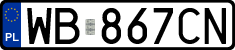 License plates of Poland, Regular car plates