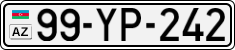 License plate of Azerbaijan, Cars