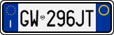License plate of Italy, Cars (1994 year series)