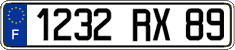 French license plate, FNI
